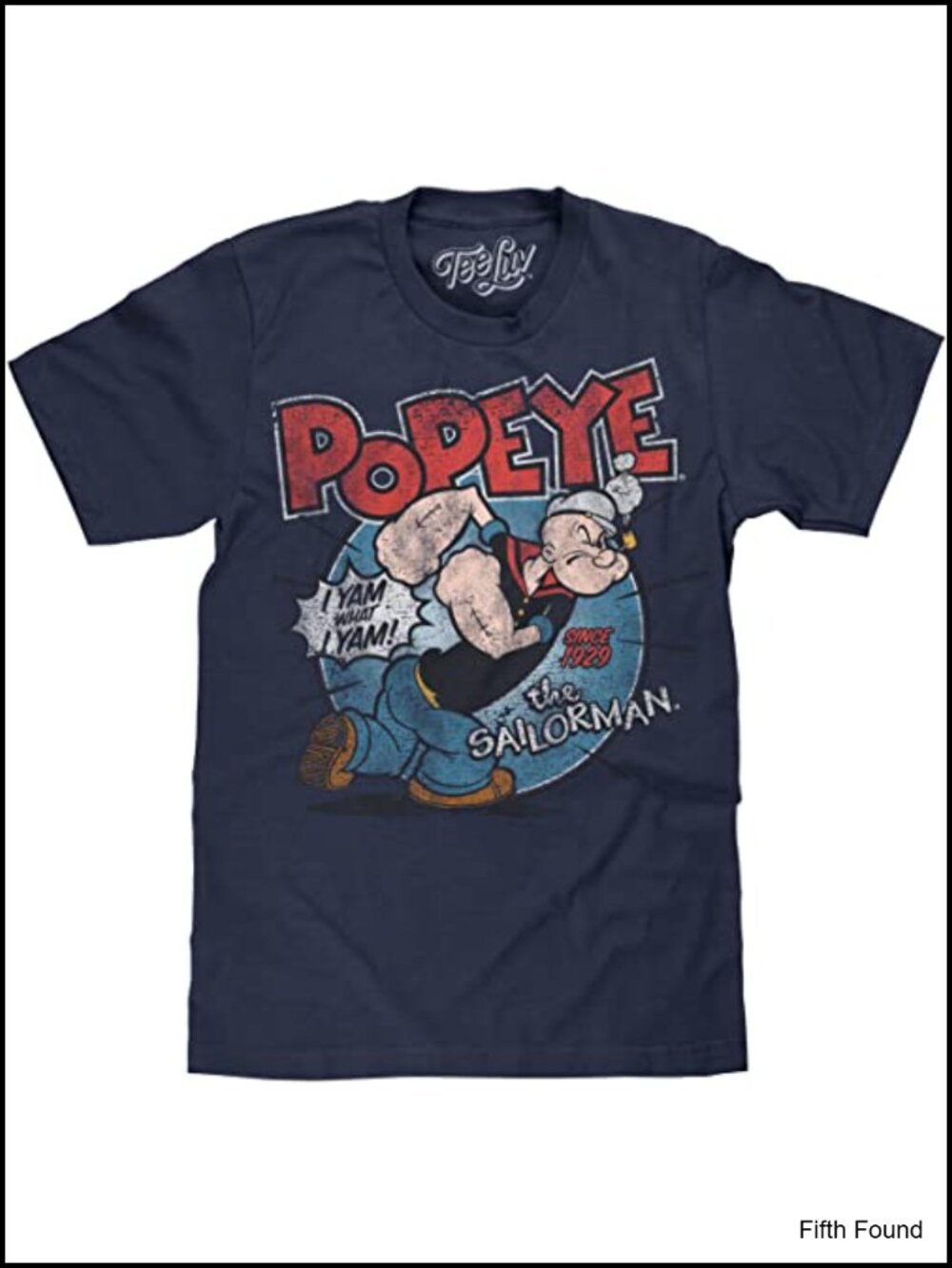 Popeye I Yam What I Yam Graphic T-Shirt - Officially Licensed Men's Tee